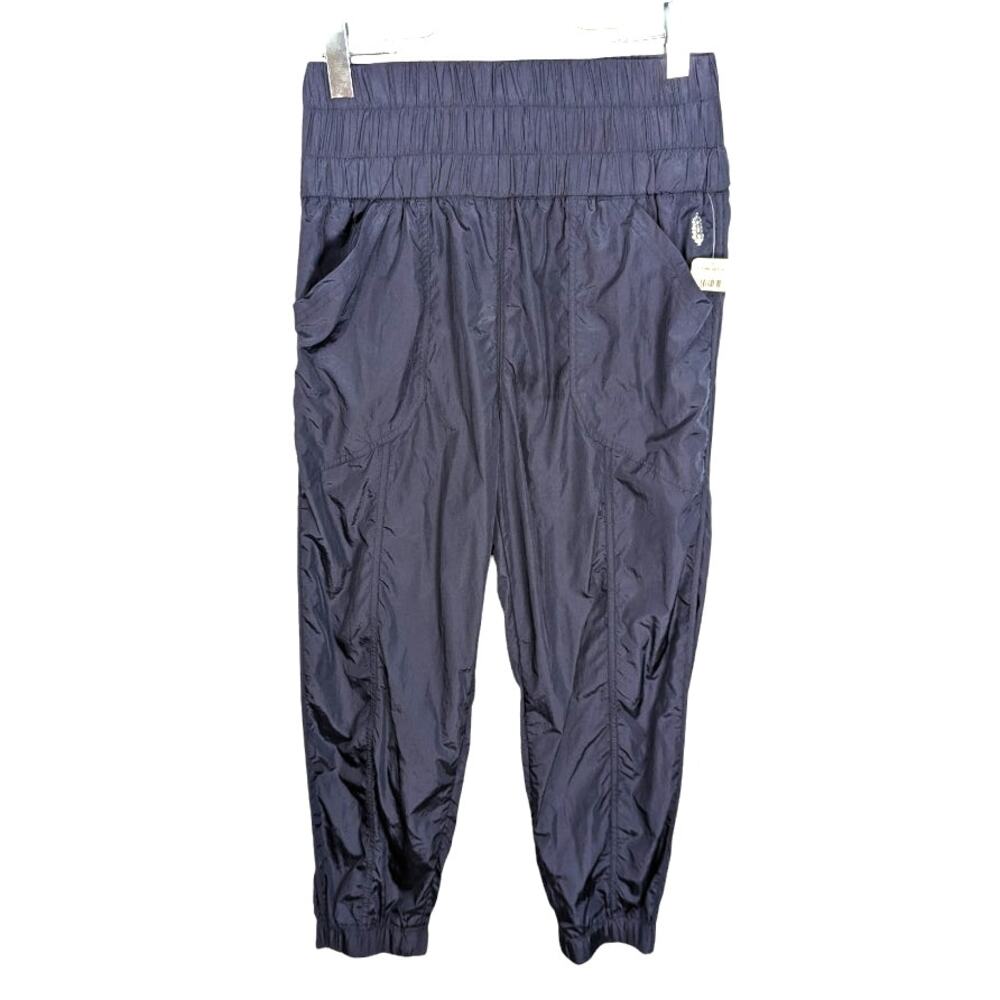 Free People Movement The Way Home Jogger Deep Sea Nylon High Waist M NWT